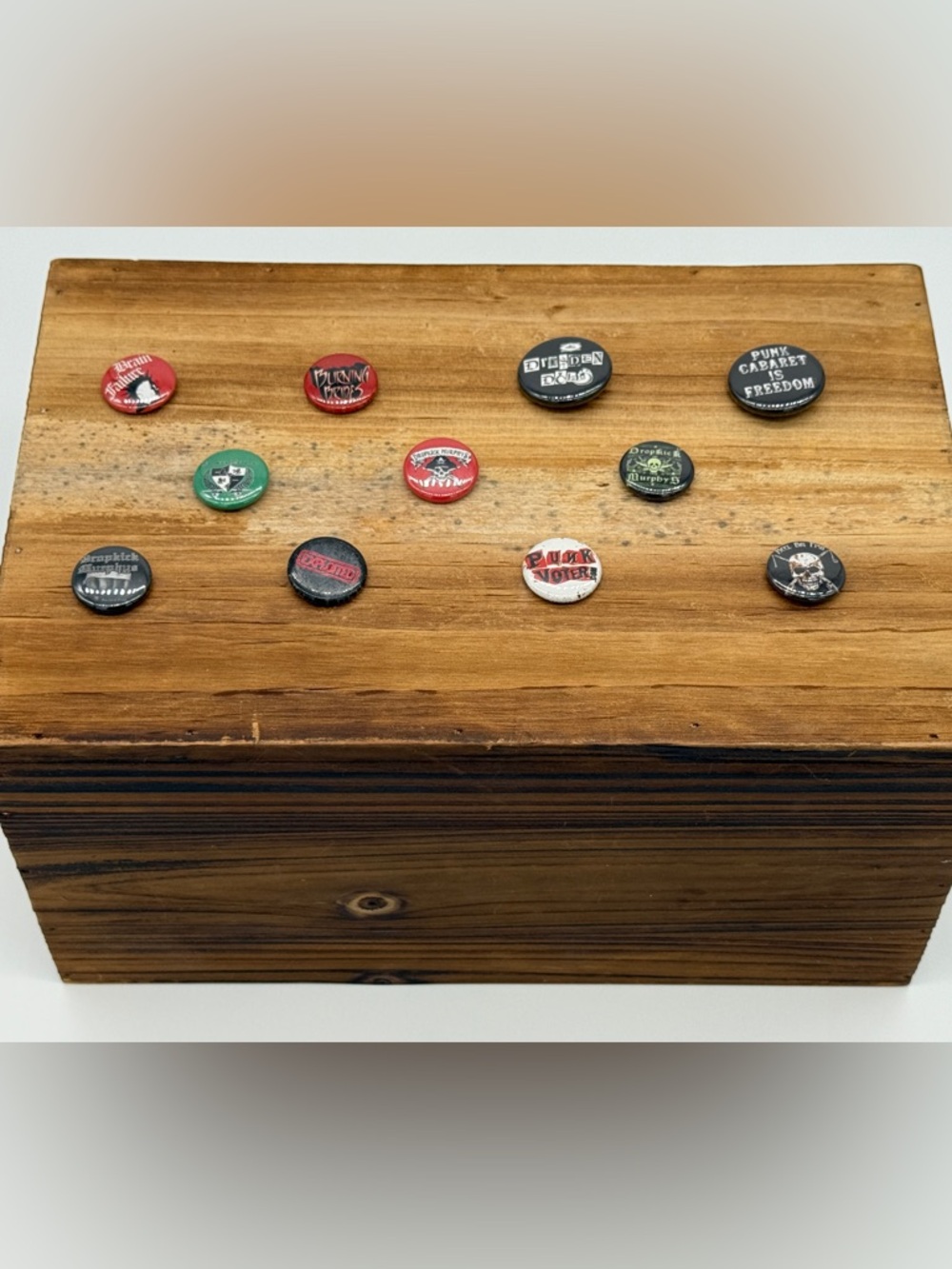 Lot of 11 Punk Rock Buttons